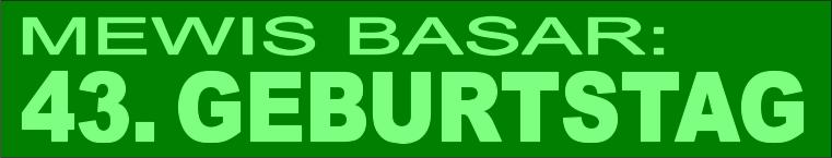 43. Ladengeburtstag (2025/09) 43. Ladengeburtstag (2025/09)