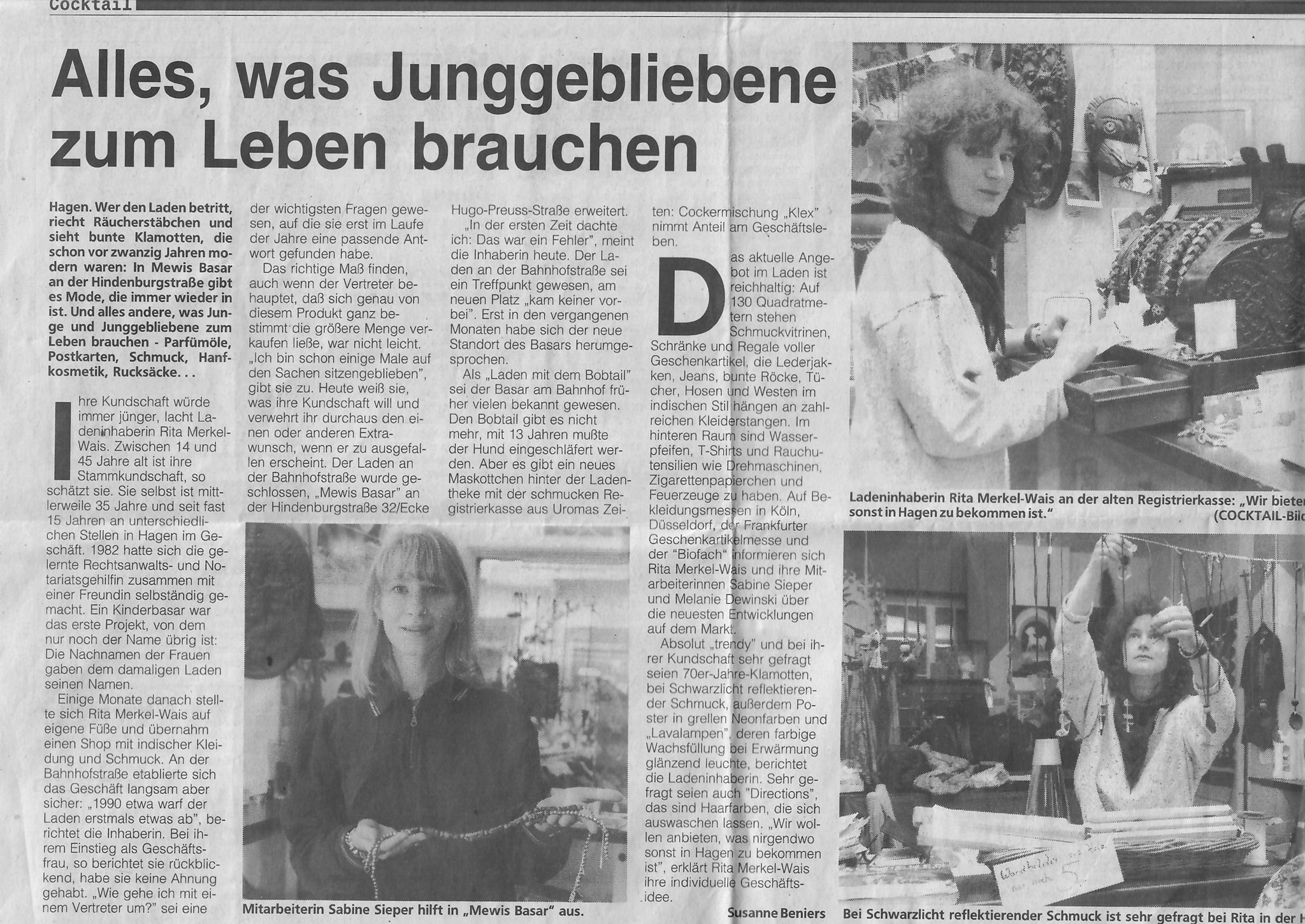 Zeitungsartikel 1996